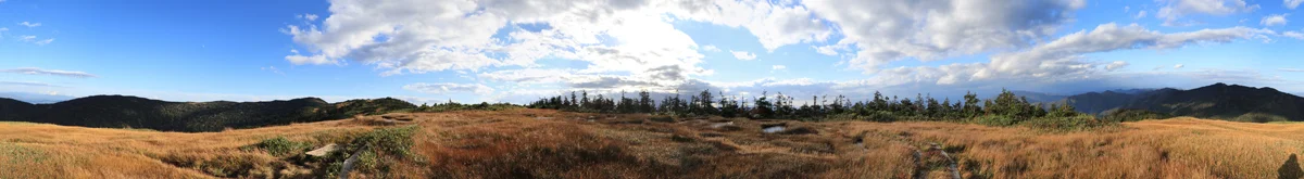 中門岳からのパノラマ写真