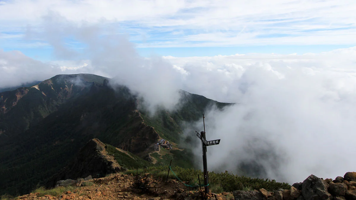 赤岳頂上からの風景
