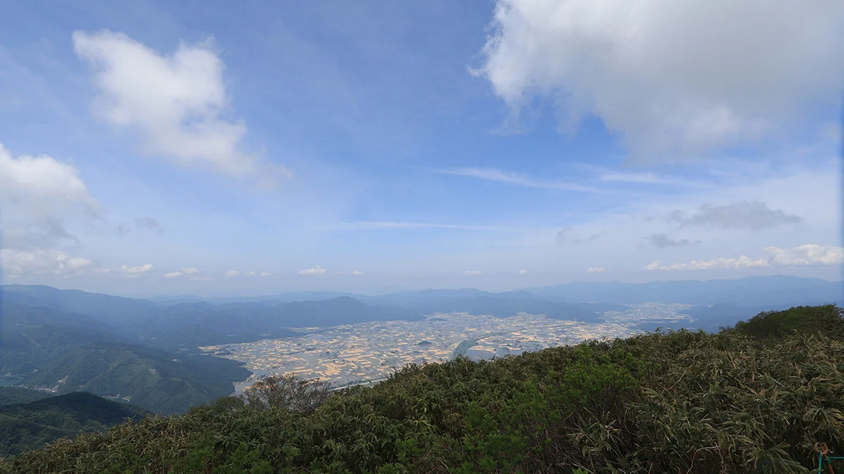 大野市街地の展望