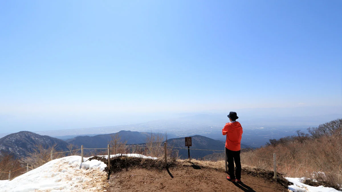 越前岳から見た駿河湾
