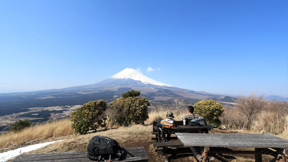馬ノ背見晴台から見た富士山