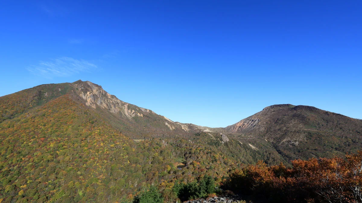 磐梯山と櫛ヶ峰