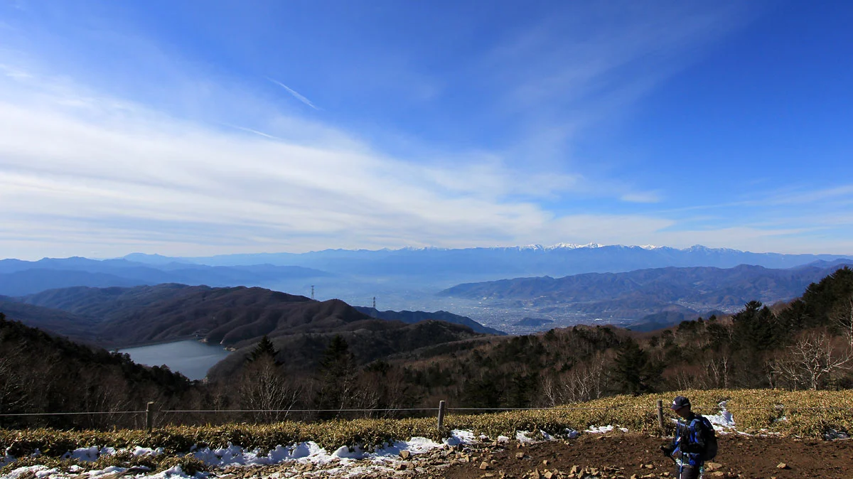大菩薩峠から見える南アルプス