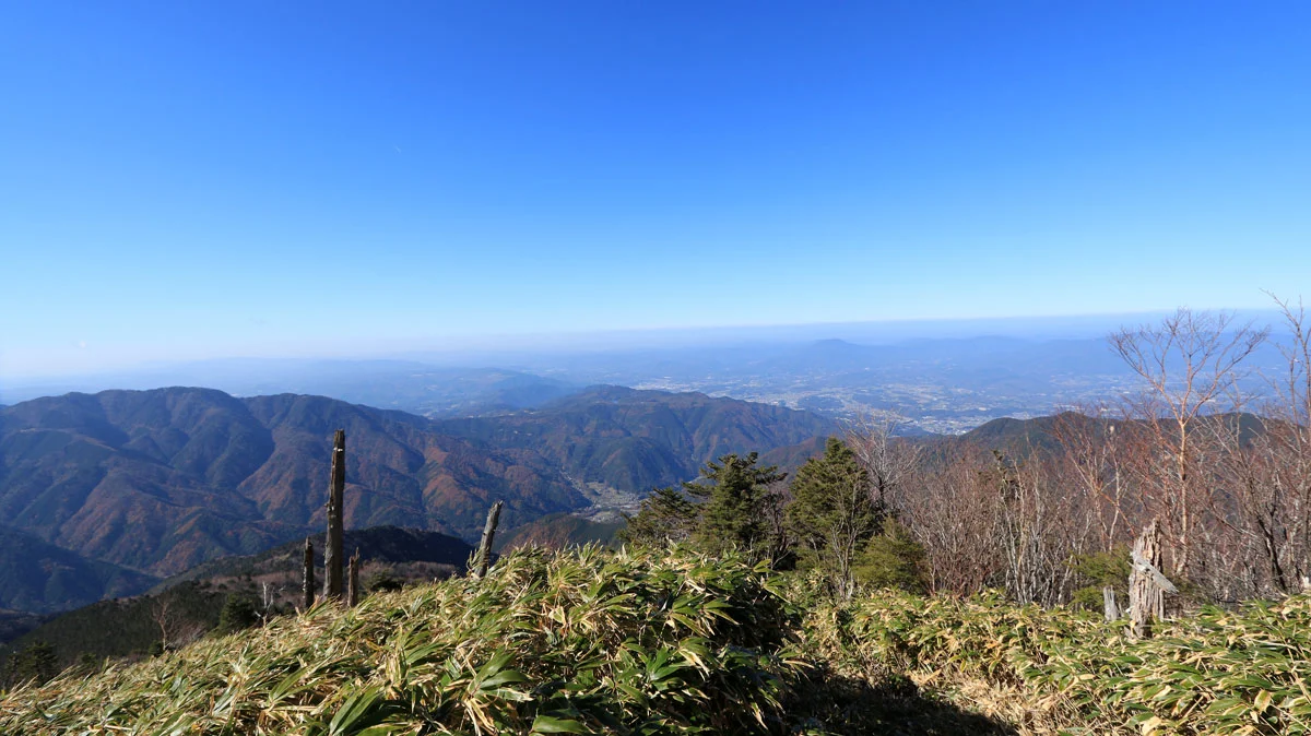恵那山登山道からの展望