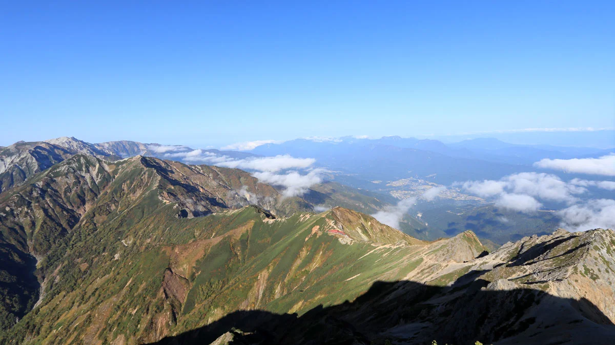 五竜岳から南側の展望