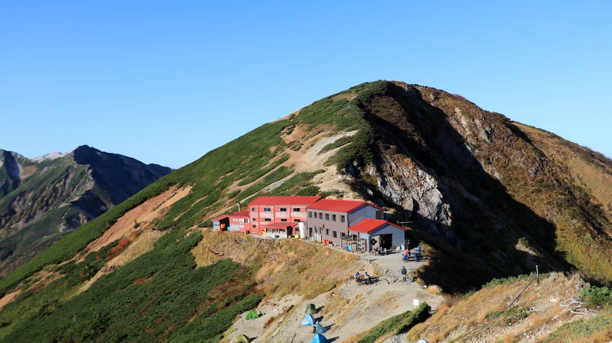 五竜山荘と白岳