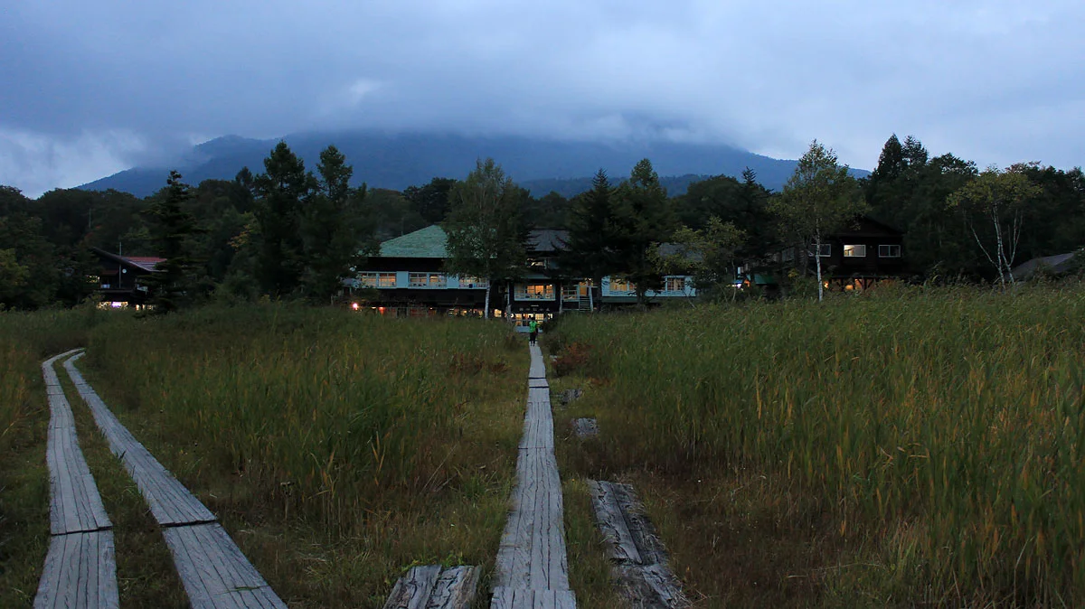 日暮れ時の見晴