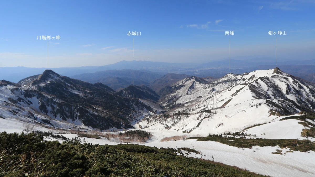 川場剣ヶ峰と剣ヶ峰山