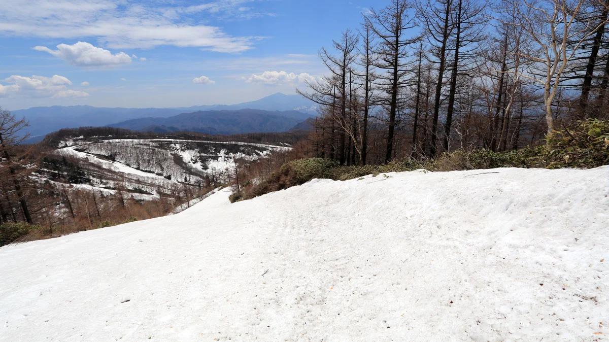 川場スキー場内のコース