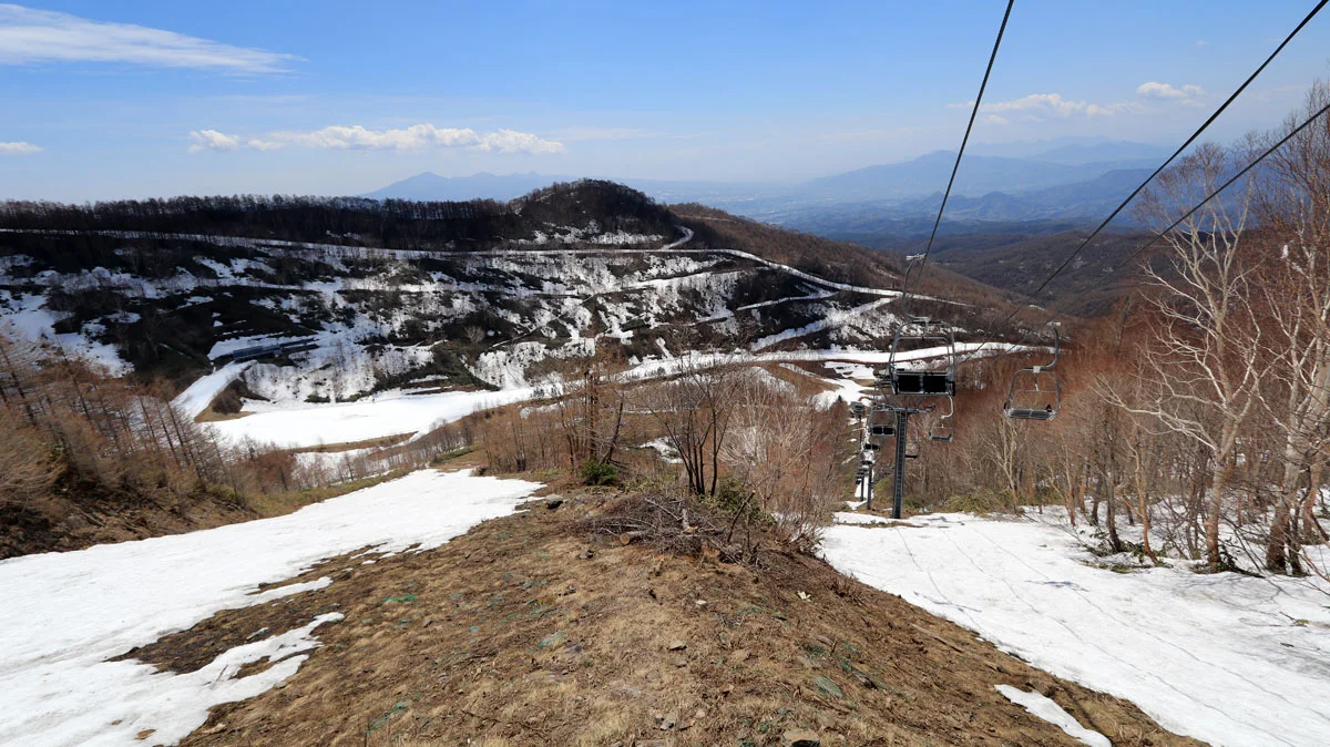 川場スキー場内のコース