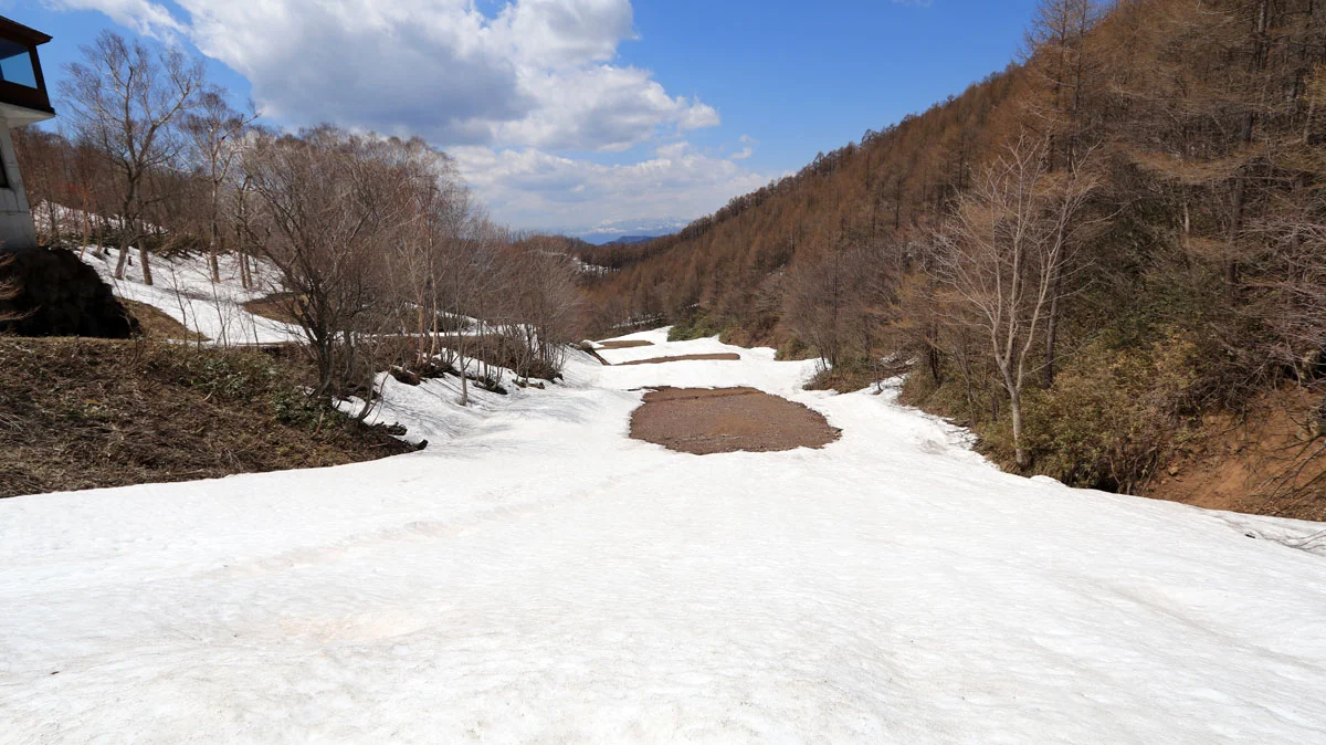川場スキー場内のコース