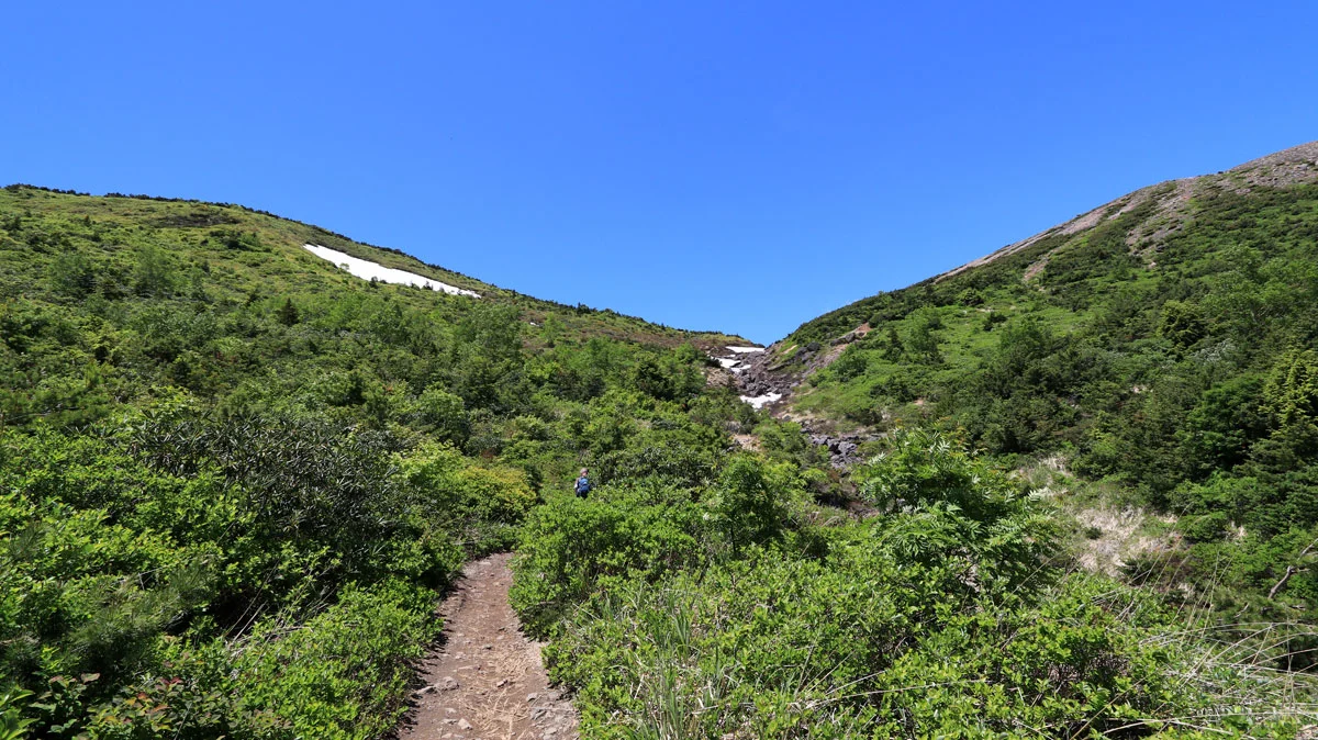 一切経山登山道