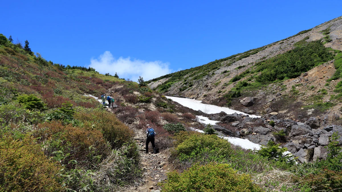 本格的な上り道