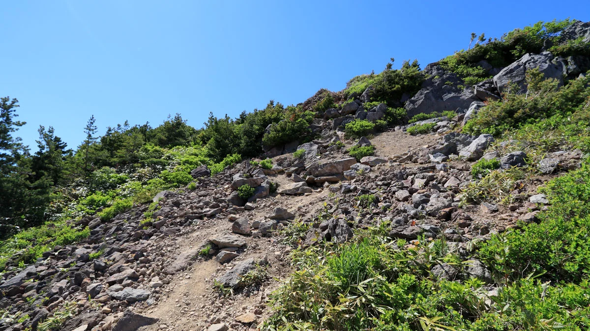 家形山への上り道