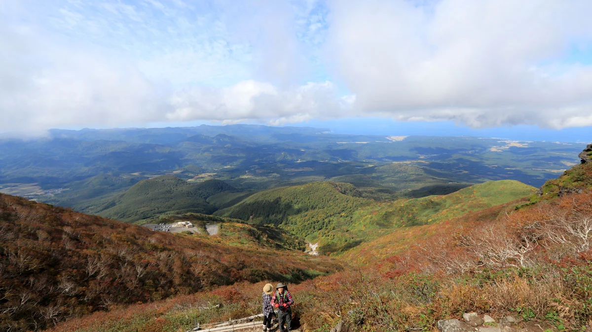 九合目手前付近からの展望