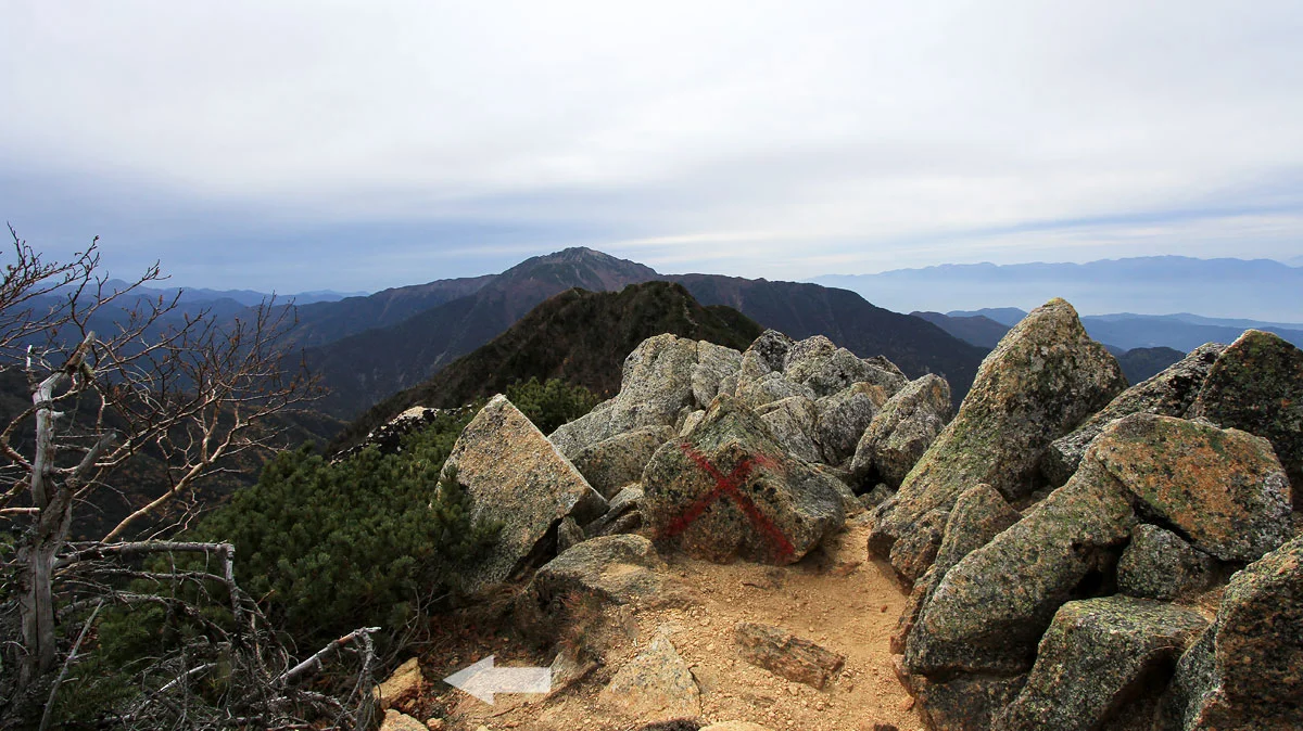 鳳凰三山と富士山