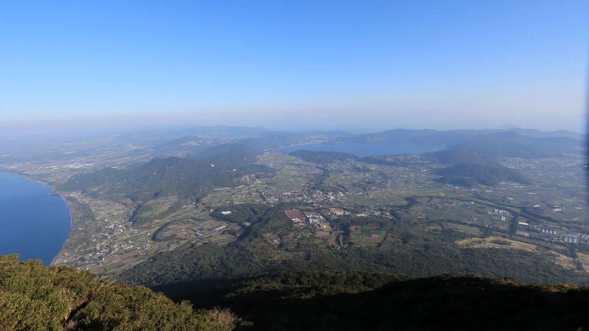 薩摩半島を見下ろす風景
