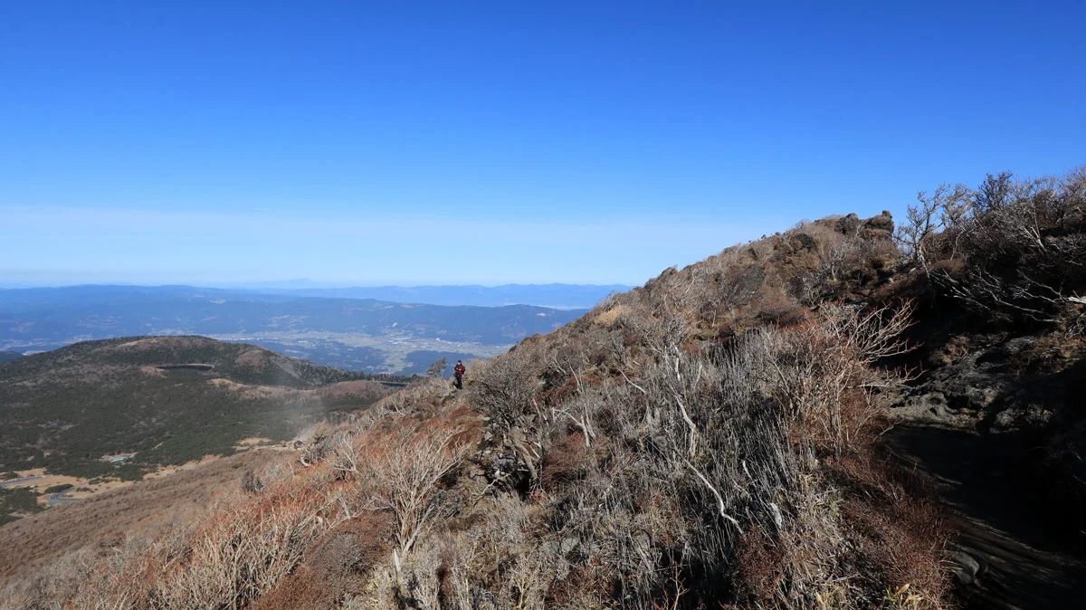 七合目と八合目の中間付近の道