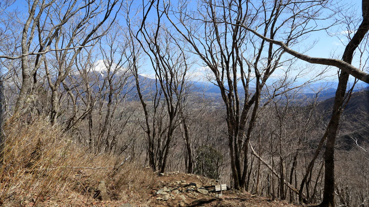 毛無山七合目から振り返った景色