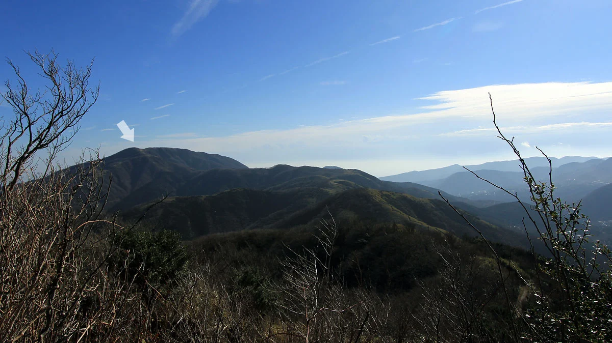 矢倉沢峠から明神ヶ岳への道