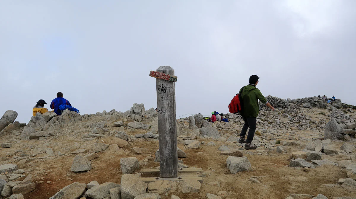 木曽駒ヶ岳山頂