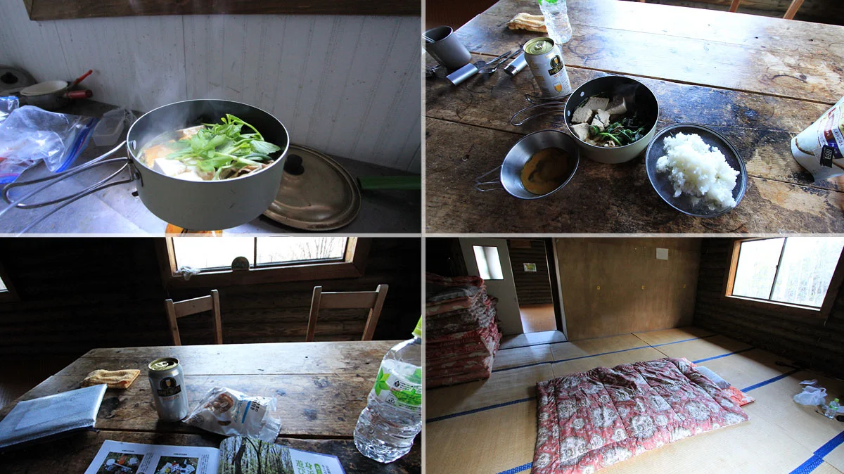 夕食のすき焼きとビール