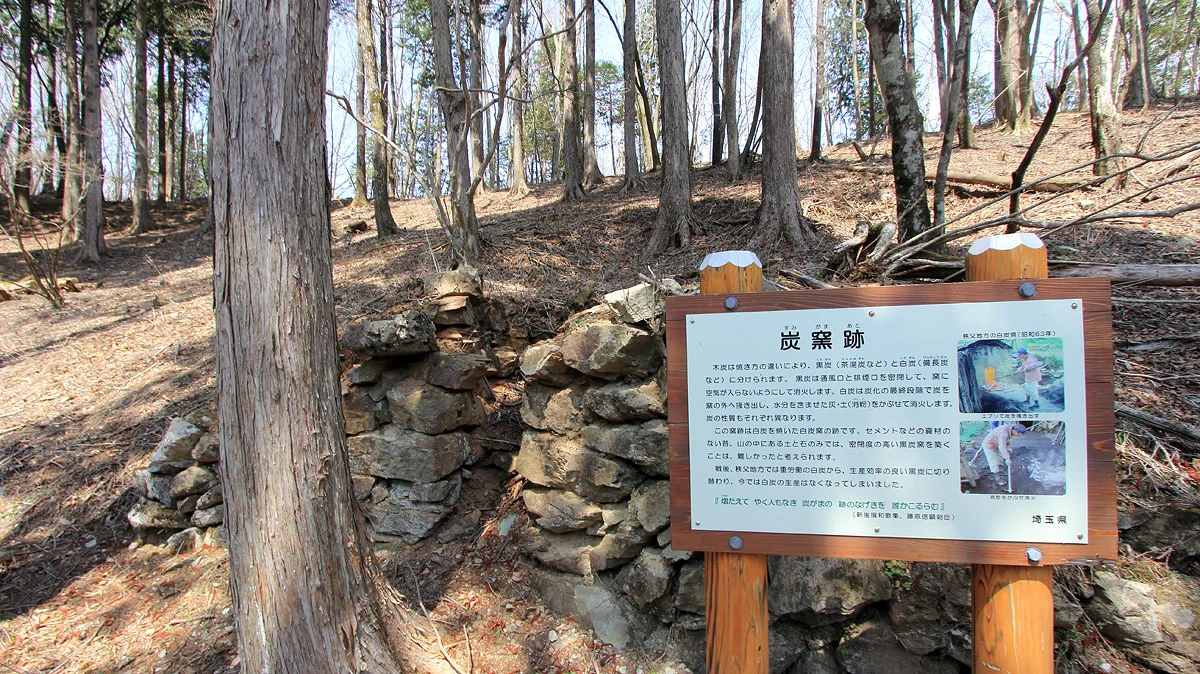 炭焼平の炭窯跡