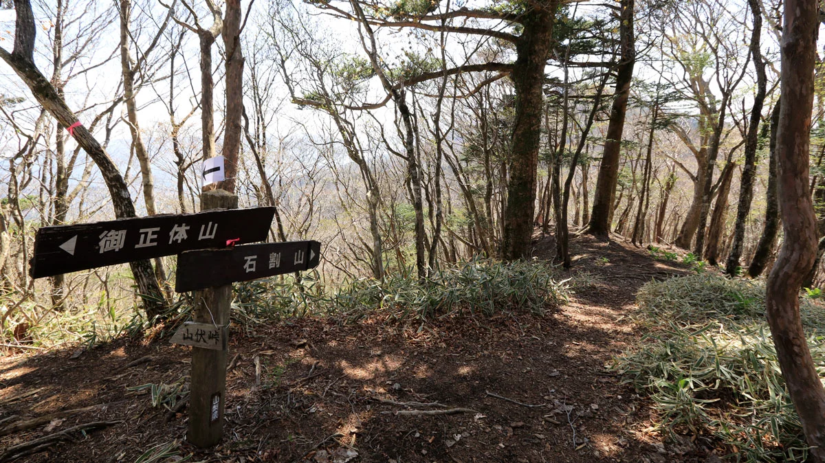 石割山(山伏峠)分岐