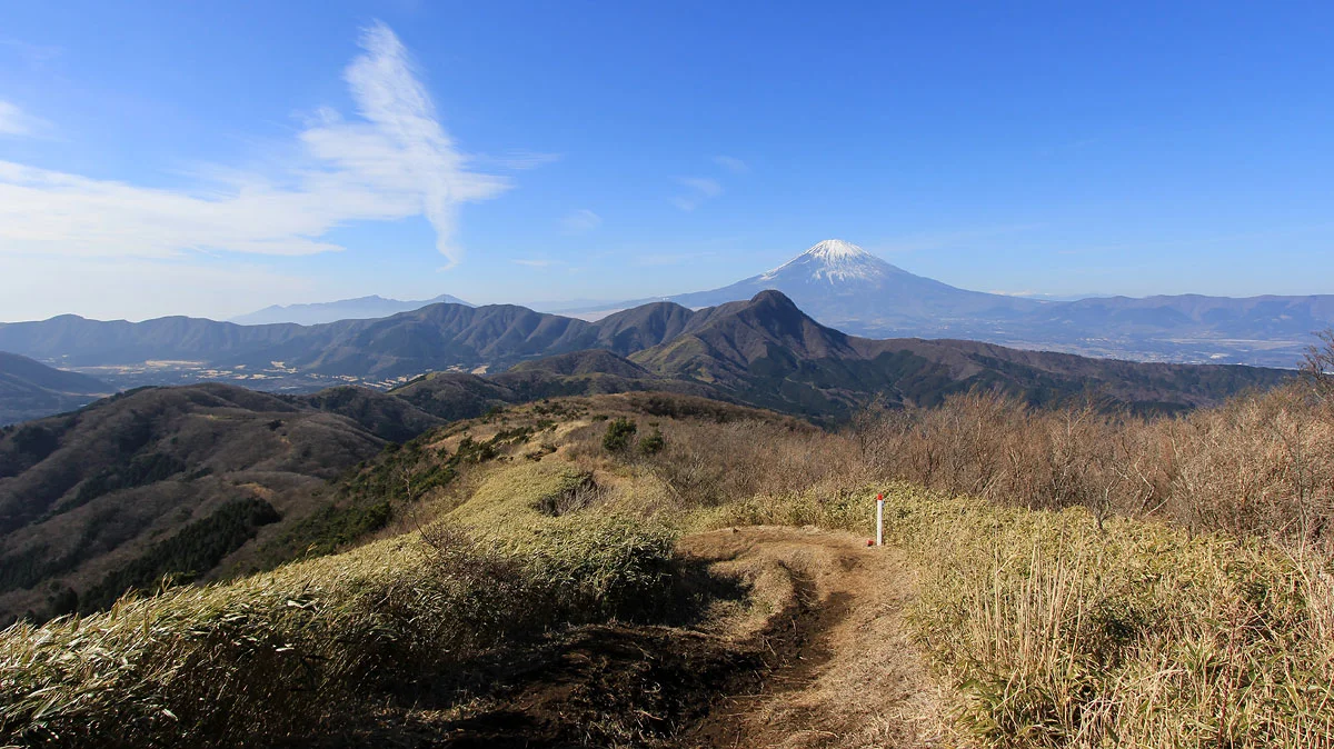 金時山と富士山