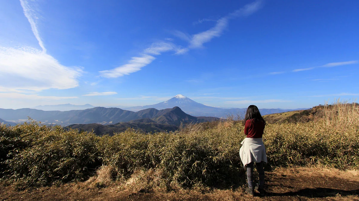 明神ヶ岳から見える富士山