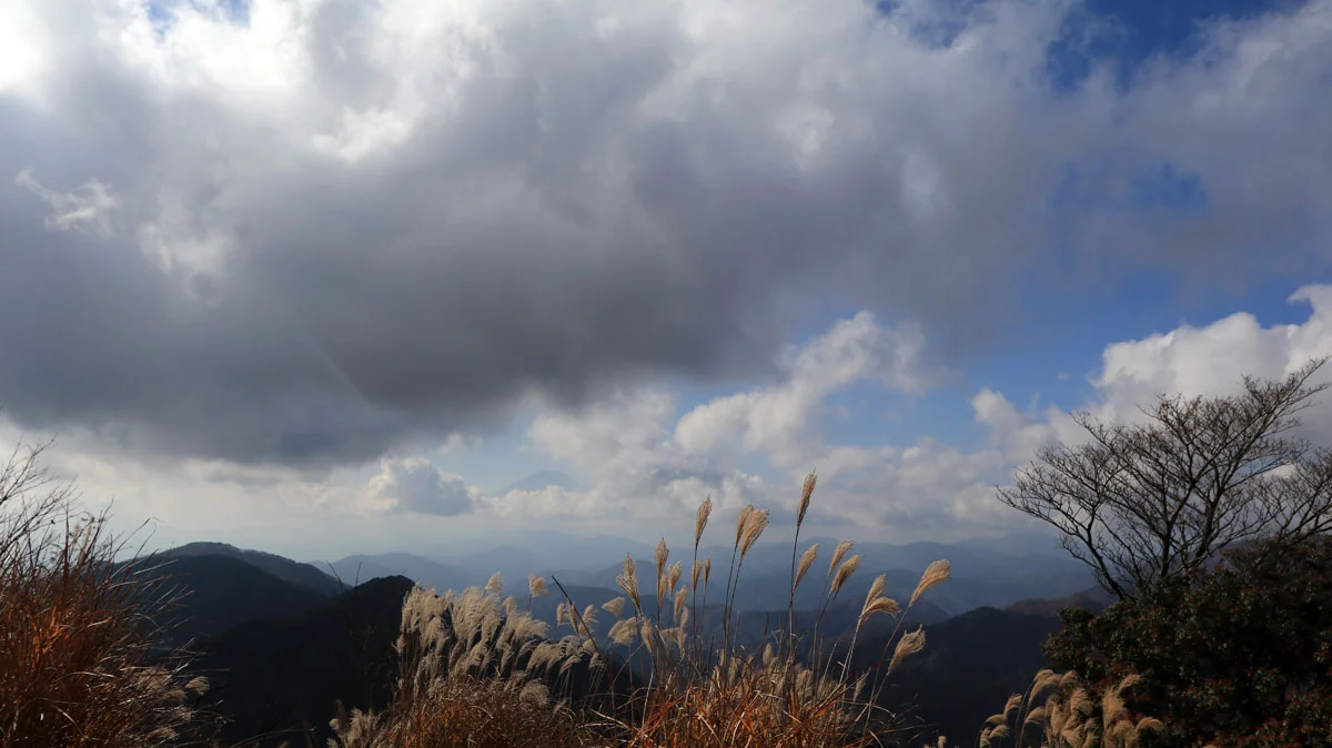 鍋割山から見た富士山