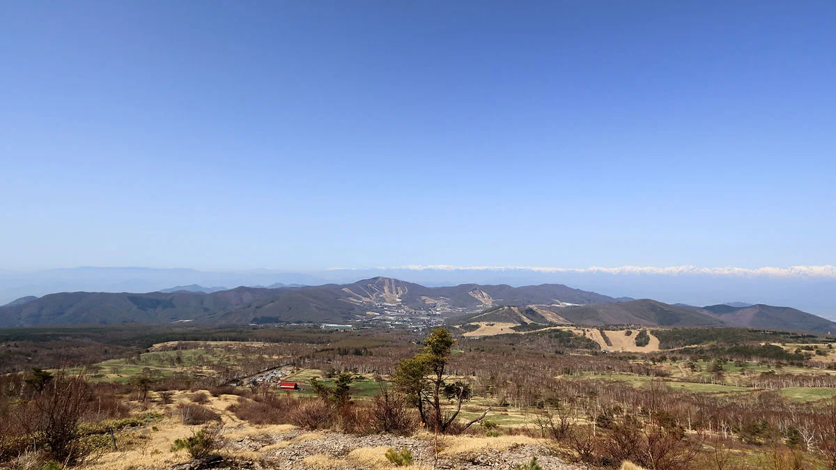 菅平高原と北アルプスの眺望
