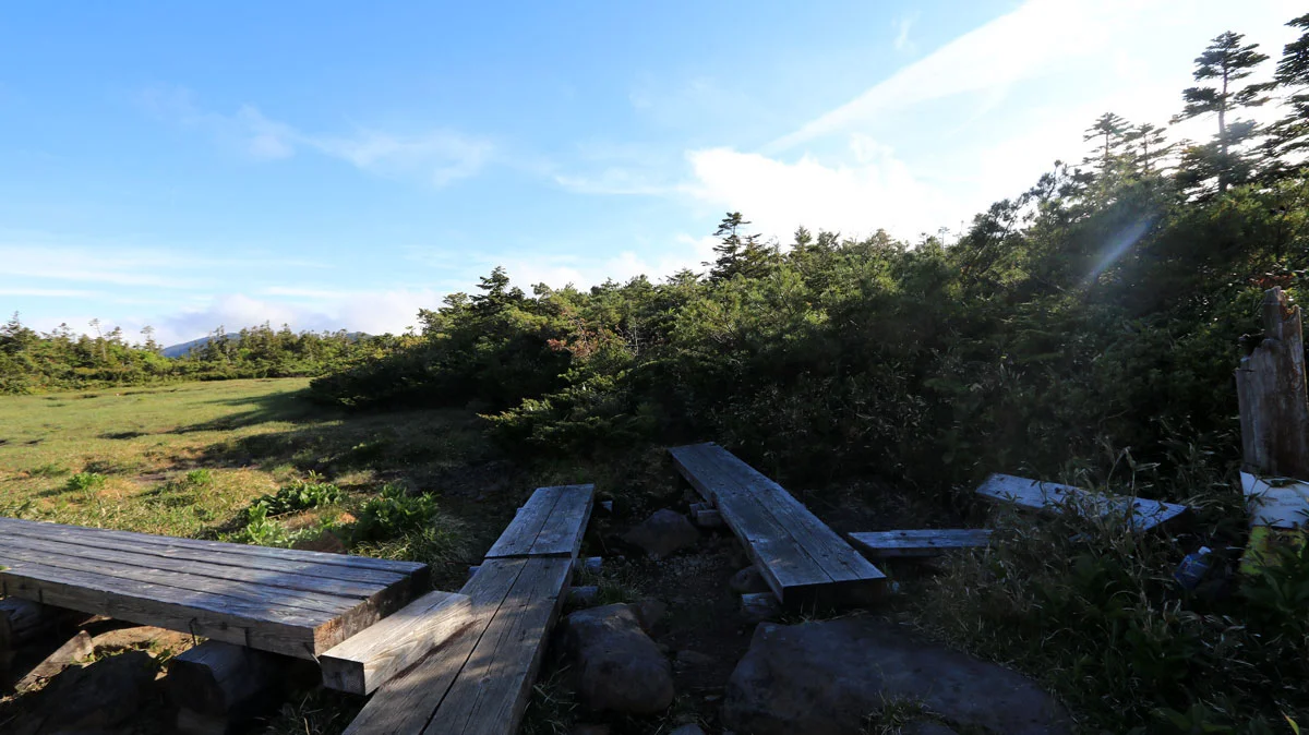 大倉新道谷地平分岐