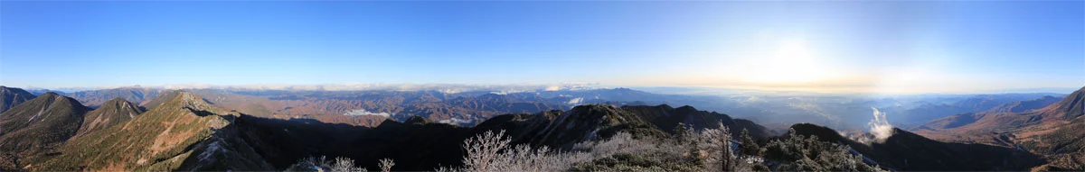 女峰山からのパノラマ写真