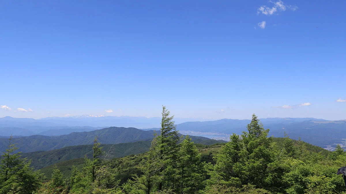 入笠山から西側の眺望