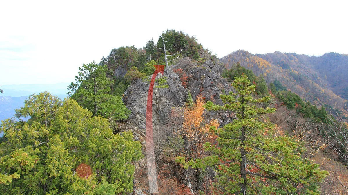 八丁峠コース登山道