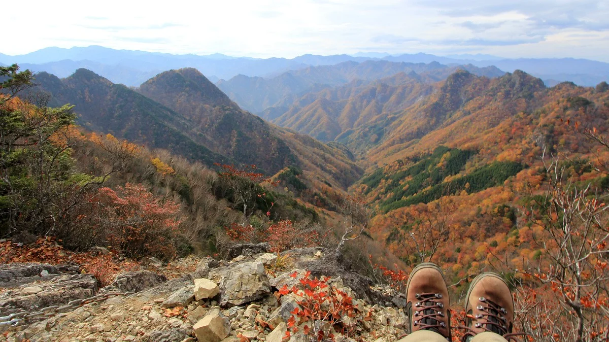 景観が良い岩場のピーク