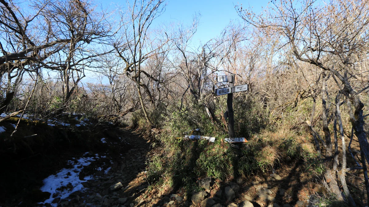 九合目小屋分岐