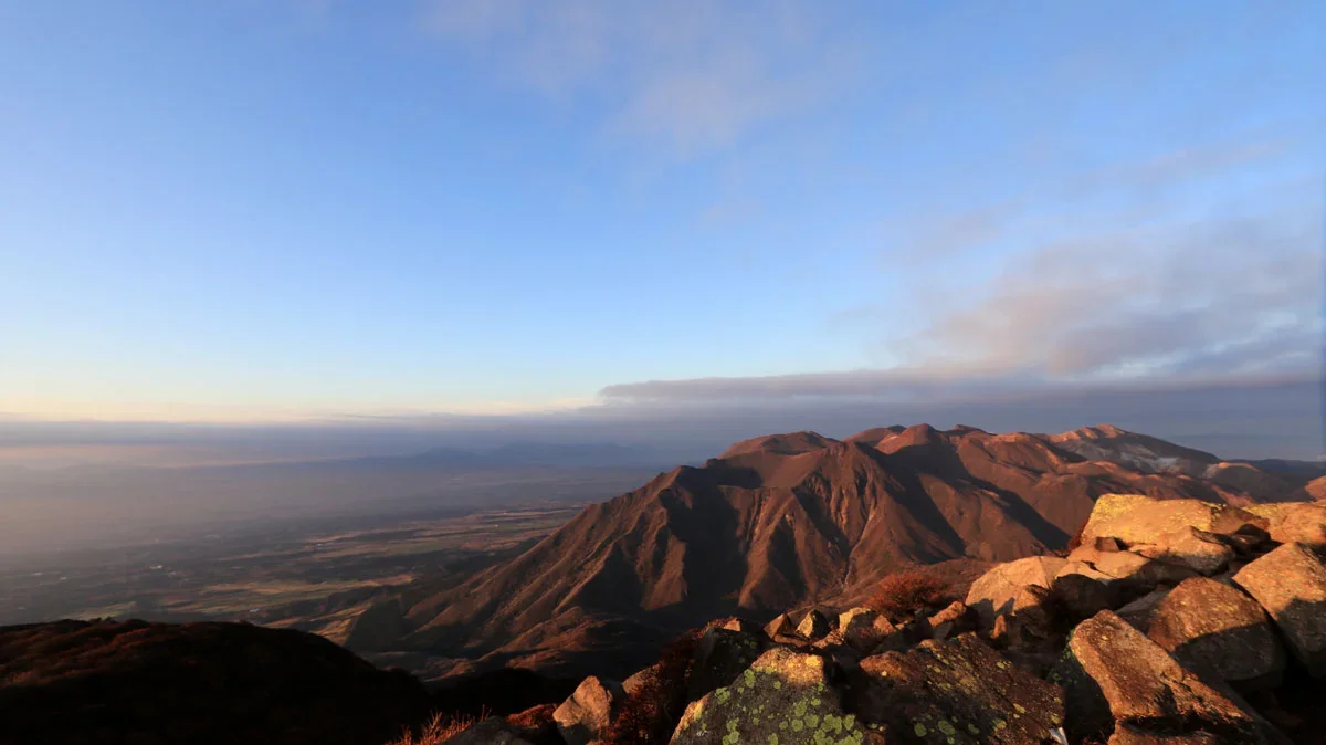 左側は大分県竹田の市街地