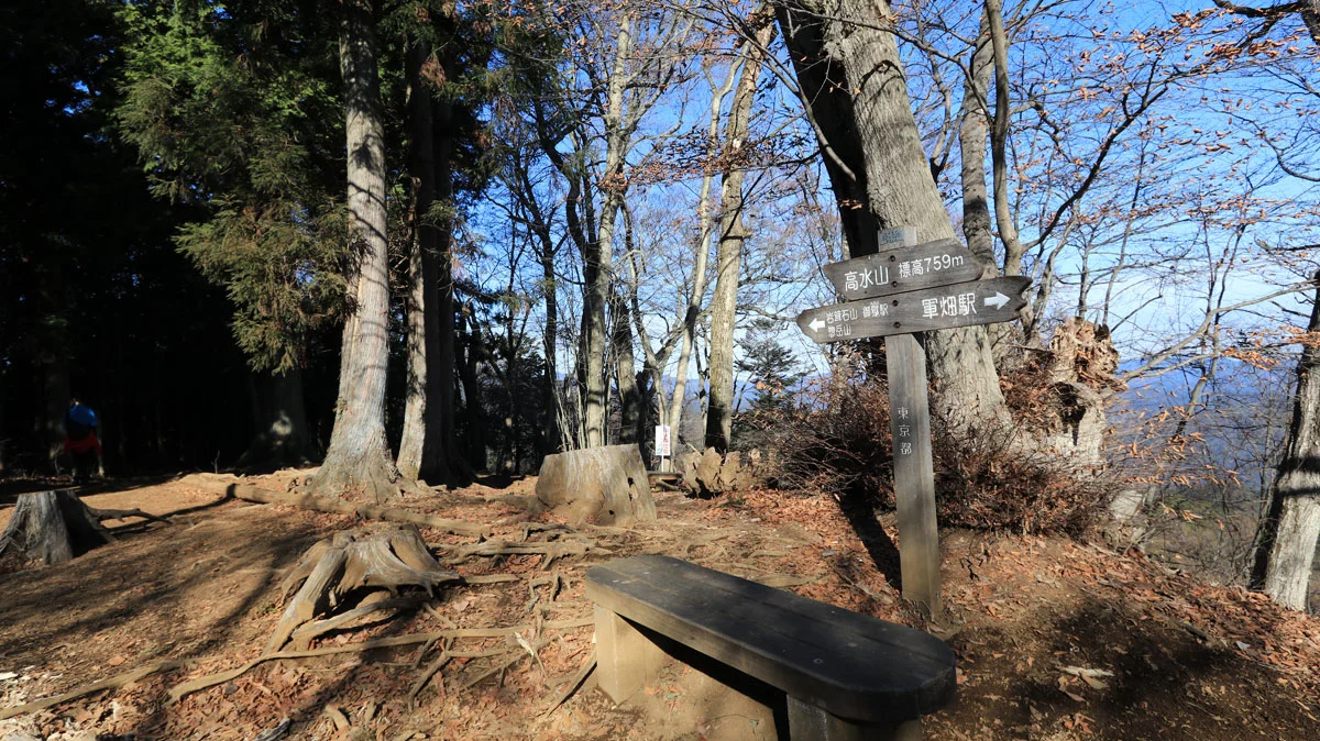 高水山の山頂