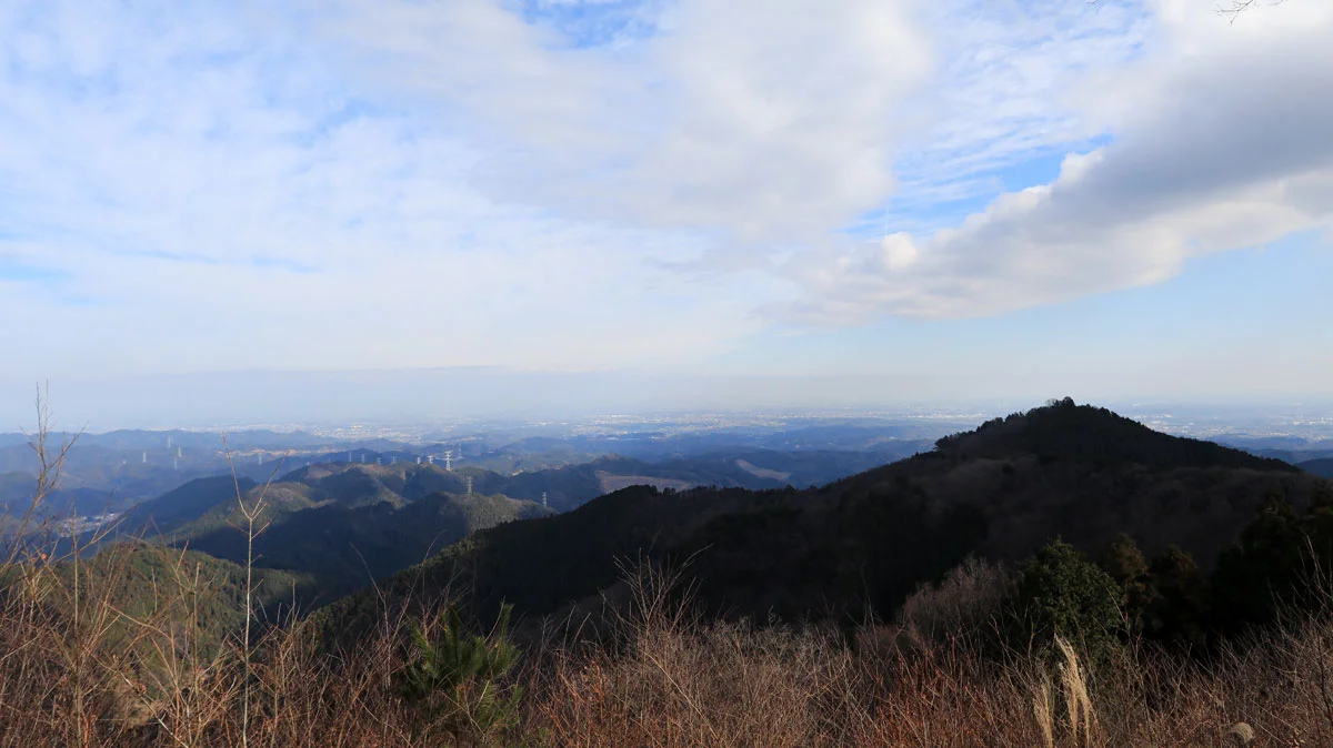 青梅市の展望と高水山