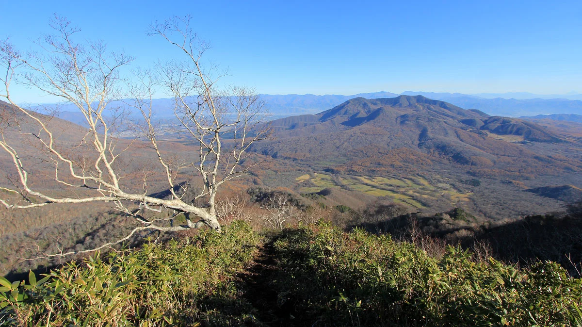 正面には黒姫山と戸隠牧場