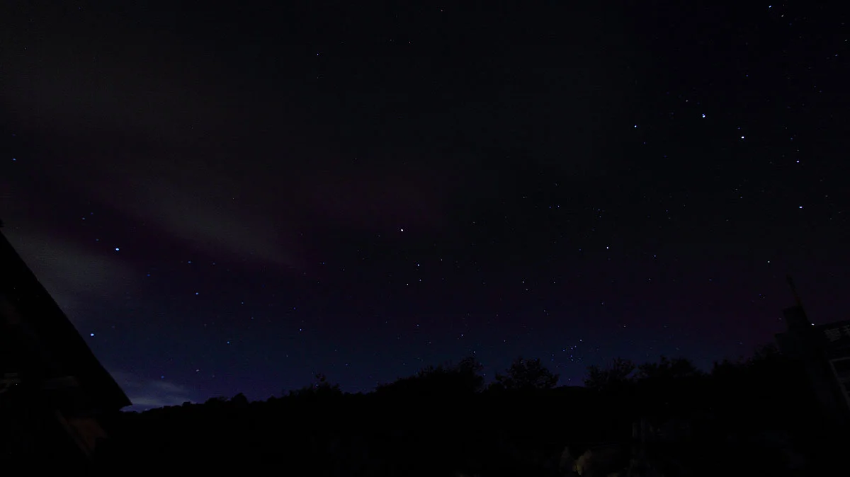 蓼科山頂からの星空
