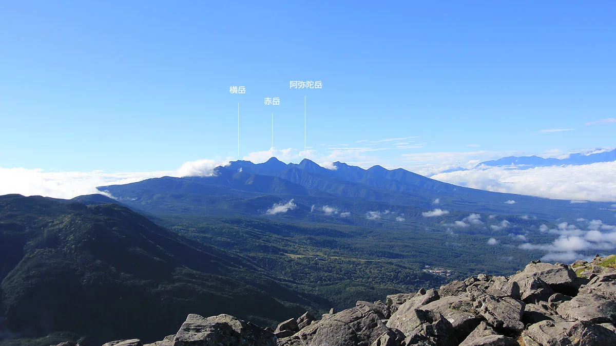 南八ヶ岳の山々