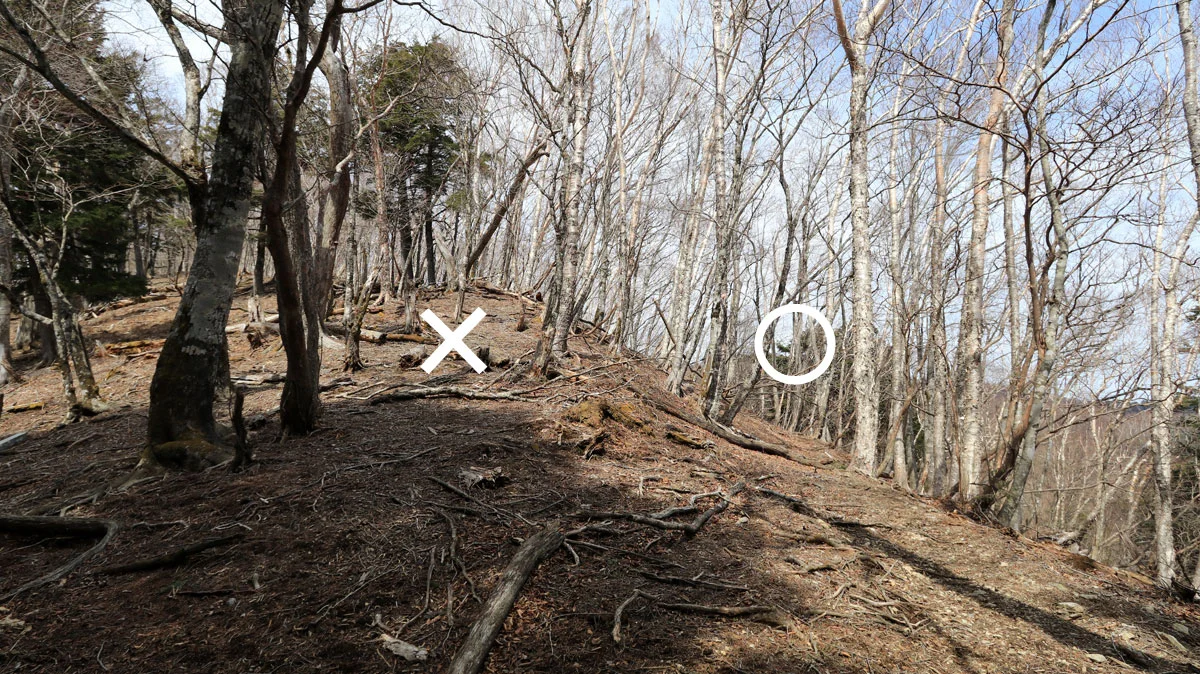 2つ目のピーク手前