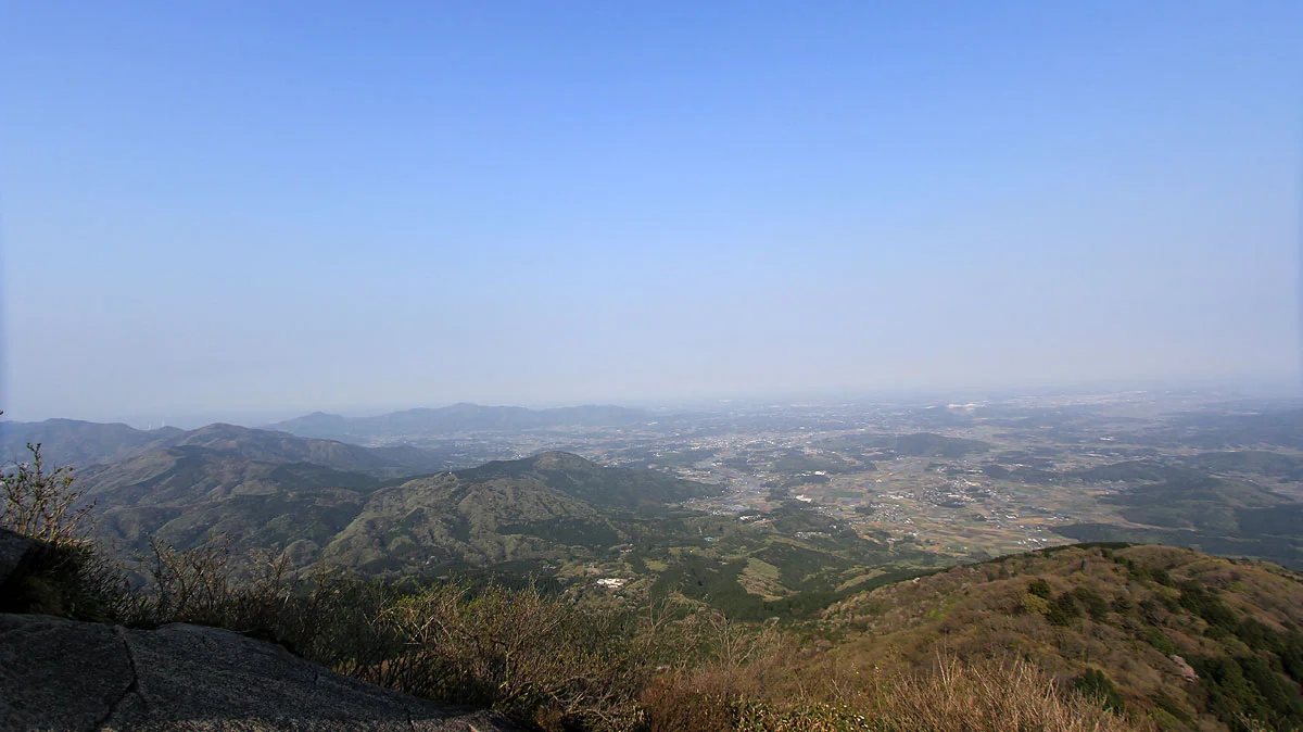 筑波山の東側、石岡市方面