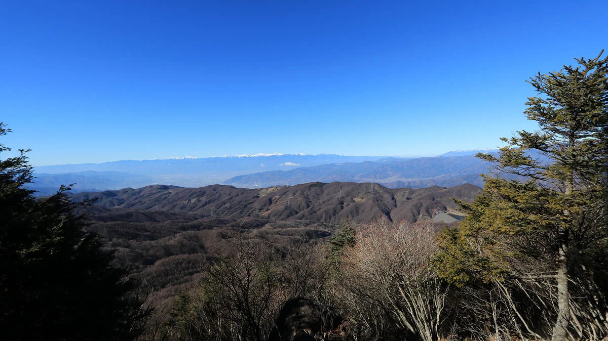南アルプスの眺望