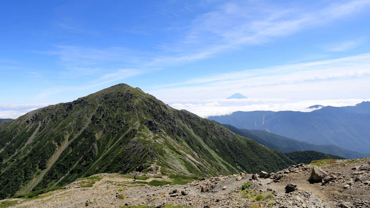 悪沢岳（東岳）登山道