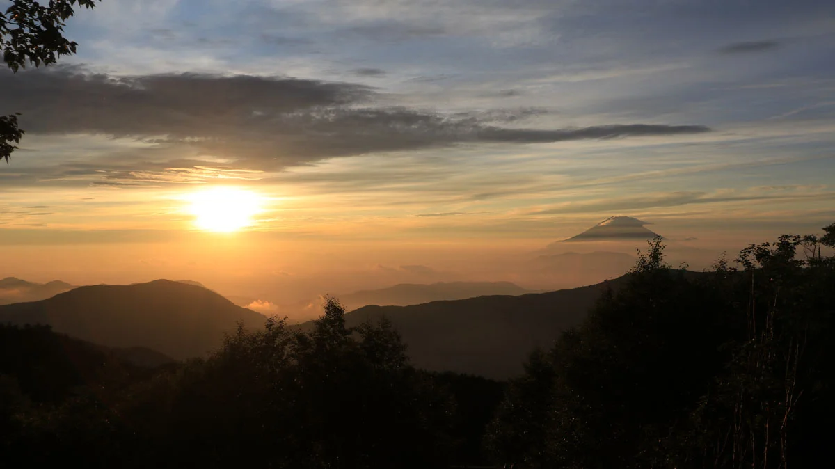 百枚小屋付近からのご来光