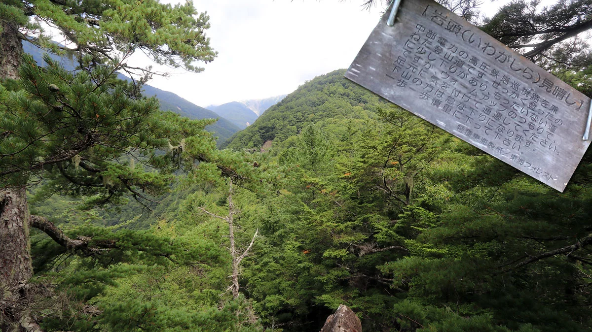 岩頭からの見晴らし